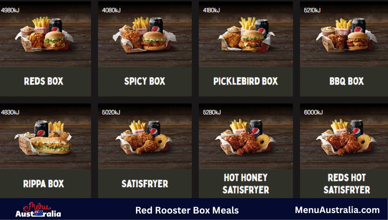 Red Rooster Box Meals Menu Price