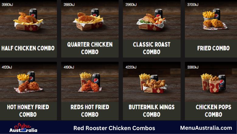 Red Rooster Chicken Combos Price Menu