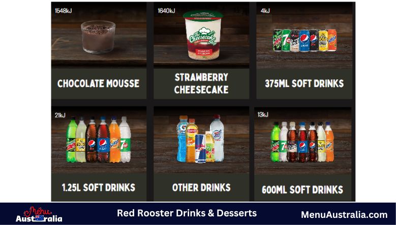 Red Rooster Drinks & Desserts Australia