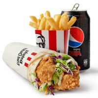 KFC Original Crunch Twister Combo Menu Australia