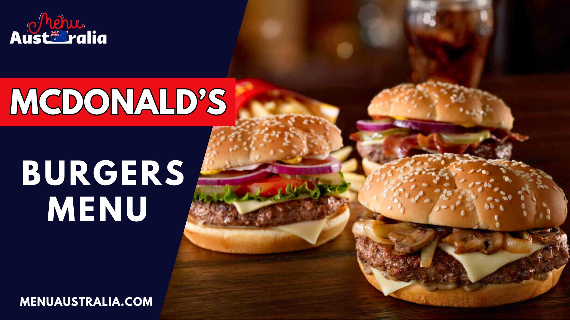 McDonald's Burgers Menu Price Australia