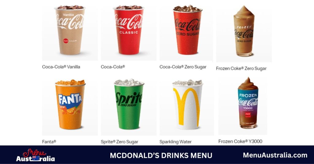 McDonald's Drinks Menu Australia
