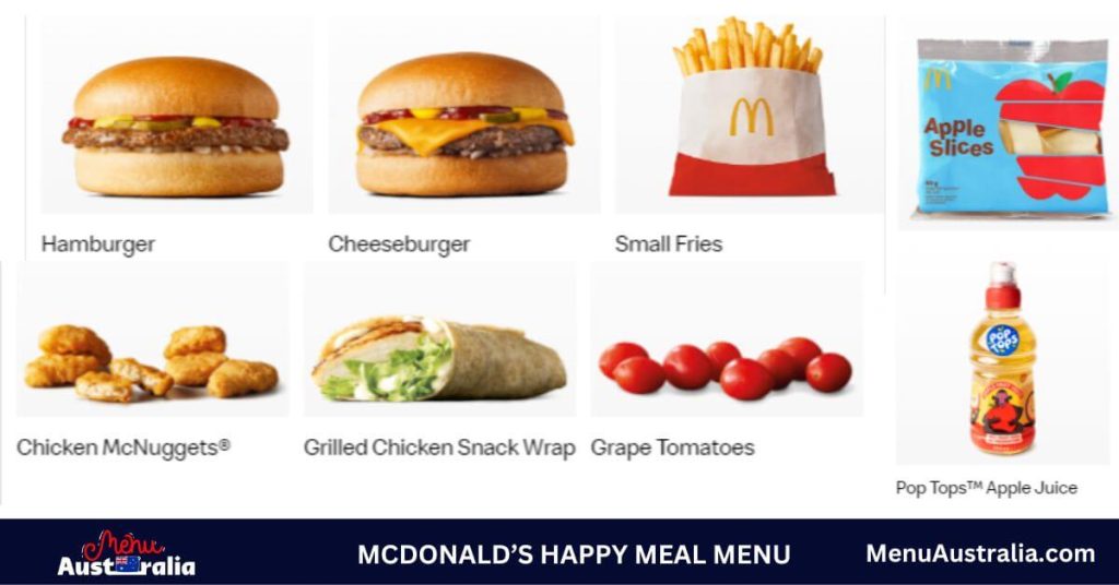 McDonald's Happy Meal Menu Price Australia