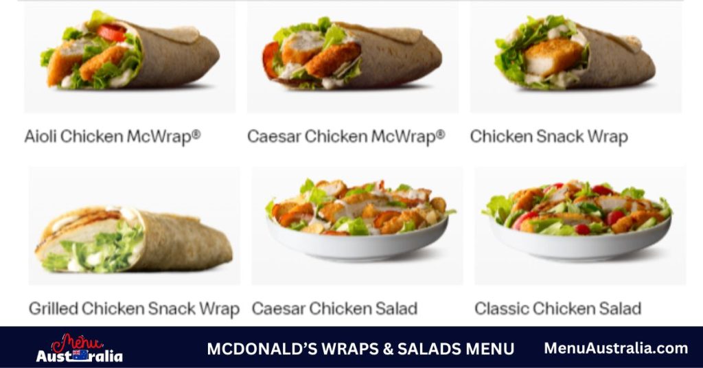 McDonald's Wraps & Salads Menu Price