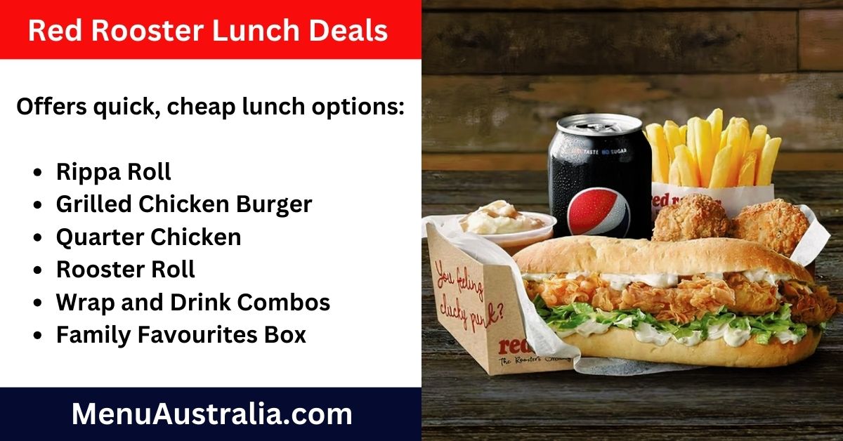 Red Rooster Lunch Deals