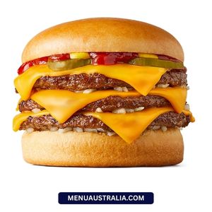 Triple Cheeseburger Menu Australia